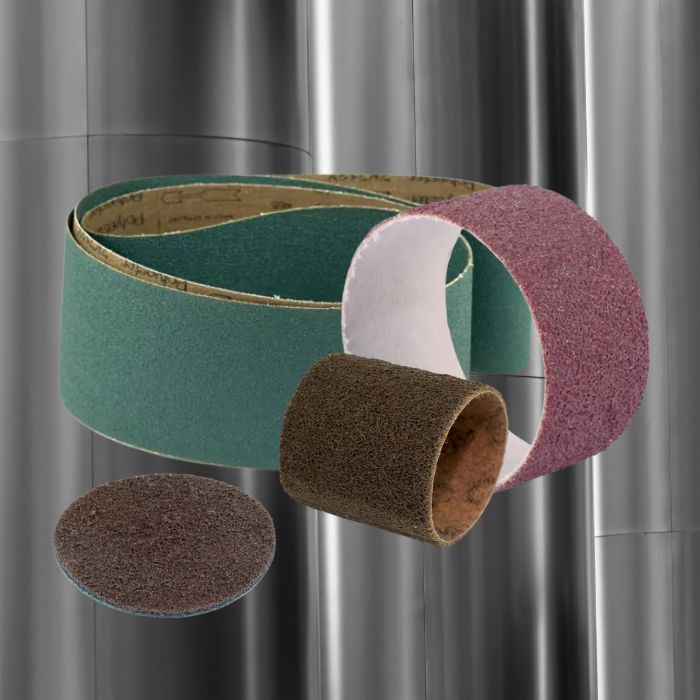 Ejemplos de herramientas de calderería disponibles en Abrasteel Bandas y rollos Abrasivos